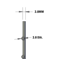 63-000-BK-CTL MODULAR SOLUTIONS MESH<br>1'' CUT TO LENGTH, BLACK